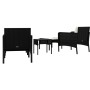 5-piece garden furniture set and black synthetic rattan cushions by vidaXL, Garden sets - Ref: Foro24-319681, Price: 230,94 €...