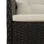 5-teiliges Gartenmöbel-Set und schwarze synthetische Rattankissen von vidaXL, Gartensets - Ref: Foro24-319681, Preis: 261,92 ...