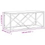 Couchtisch aus Edelstahl und massivem Akazienholz von vidaXL, Couchtisch - Ref: Foro24-349967, Preis: 81,13 €, Rabatt: %