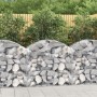 Galvanized iron arch-shaped gabion basket 100x50x80/100cm by vidaXL, Pots and planters - Ref: Foro24-153434, Price: 36,53 €, ...