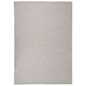 Flachgewebter Außenteppich in Grau Taupe 140x200 cm von vidaXL, Teppiche - Ref: Foro24-340782, Preis: 54,27 €, Rabatt: %