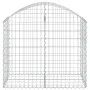 Galvanized iron arch-shaped gabion basket 100x50x80/100cm by vidaXL, Pots and planters - Ref: Foro24-153434, Price: 36,19 €, ...