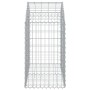 Galvanized iron arch-shaped gabion basket 100x50x80/100cm by vidaXL, Pots and planters - Ref: Foro24-153434, Price: 36,53 €, ...