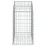 Galvanized iron arch-shaped gabion basket 100x50x80/100cm by vidaXL, Pots and planters - Ref: Foro24-153434, Price: 36,19 €, ...