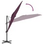 Hanging umbrella with burgundy red aluminum pole 400x300cm by vidaXL, Umbrellas - Ref: Foro24-319924, Price: 226,68 €, Discou...