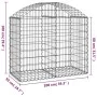 Galvanized iron arch-shaped gabion basket 100x50x80/100cm by vidaXL, Pots and planters - Ref: Foro24-153434, Price: 36,19 €, ...