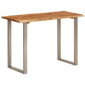Solid acacia wood dining table 110x50x76 cm by vidaXL, Kitchen and dining tables - Ref: Foro24-350293, Price: 198,55 €, Disco...