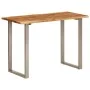 Solid acacia wood dining table 110x50x76 cm by vidaXL, Kitchen and dining tables - Ref: Foro24-350293, Price: 198,55 €, Disco...
