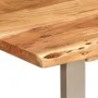 Solid acacia wood dining table 110x50x76 cm by vidaXL, Kitchen and dining tables - Ref: Foro24-350293, Price: 198,55 €, Disco...