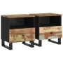 2 solid wood and plywood recycled bedside tables by vidaXL, Nightstands - Ref: Foro24-350653, Price: 159,24 €, Discount: %