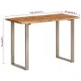Solid acacia wood dining table 110x50x76 cm by vidaXL, Kitchen and dining tables - Ref: Foro24-350293, Price: 198,55 €, Disco...