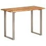 Solid acacia wood dining table 110x50x76 cm by vidaXL, Kitchen and dining tables - Ref: Foro24-350293, Price: 198,55 €, Disco...