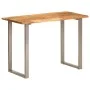 Solid acacia wood dining table 110x50x76 cm by vidaXL, Kitchen and dining tables - Ref: Foro24-350293, Price: 198,55 €, Disco...