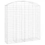 Cesta gaviones forma arco hierro galvanizado 200x50x200/220 cm de vidaXL, Maceteros y jardineras - Ref: Foro24-153480, Precio...