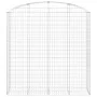 Cesta gaviones forma arco hierro galvanizado 200x50x200/220 cm de vidaXL, Maceteros y jardineras - Ref: Foro24-153480, Precio...