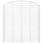 Gabionenkorb in Form eines Bogens aus verzinktem Eisen 200x50x200/220 cm von vidaXL, Töpfe und Pflanzgefäße - Ref: Foro24-153...
