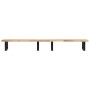 Estante de lavabo de pared acero y madera maciza de acacia
