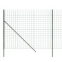Grüner Zaun aus verzinktem Stahldraht 1,8 x 25 m von vidaXL, Zaunpaneele - Ref: Foro24-154093, Preis: 213,30 €, Rabatt: %