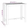 Mesa alta de jardín madera maciza de acacia 120x60x105 cm de vidaXL, Mesas de jardín - Ref: Foro24-319701, Precio: 211,75 €, ...