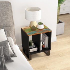 Beistelltisch aus recyceltem Holz und Sperrholz, 40 x 31 x 46 cm von vidaXL, Nachttische - Ref: Foro24-350646, Preis: 47,99 €...