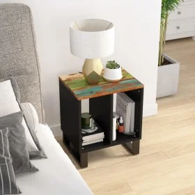 Recycled wood and plywood side table 40x31x46 cm by vidaXL, Nightstands - Ref: Foro24-350646, Price: 47,42 €, Discount: %