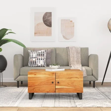 Couchtisch aus massivem Akazienholz und Sperrholz, 80 x 50 x 40 cm von vidaXL, Couchtisch - Ref: Foro24-350637, Preis: 82,91 ...