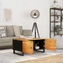 Couchtisch aus massivem Akazienholz und Sperrholz, 80 x 50 x 40 cm von vidaXL, Couchtisch - Ref: Foro24-350637, Preis: 82,91 ...