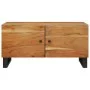 Couchtisch aus massivem Akazienholz und Sperrholz, 80 x 50 x 40 cm von vidaXL, Couchtisch - Ref: Foro24-350637, Preis: 82,91 ...