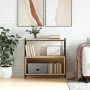 Iron and Sonoma oak wood shelving unit, 80x30x78.5 cm by vidaXL, Bookcases and shelves - Ref: Foro24-832794, Price: 54,07 €, ...