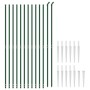 Drahtzaun mit Ankerspitzen grün 1,4x25 m von vidaXL, Zaunpaneele - Ref: Foro24-154107, Preis: 258,50 €, Rabatt: %