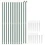 Wire fence with anchor spikes green 1.4x25 m by vidaXL, fence panels - Ref: Foro24-154107, Price: 254,49 €, Discount: %