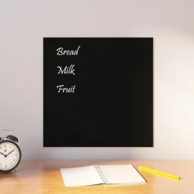 Magnetic black tempered glass wall board 40x40 cm by vidaXL, White boards - Ref: Foro24-347934, Price: 21,34 €, Discount: %
