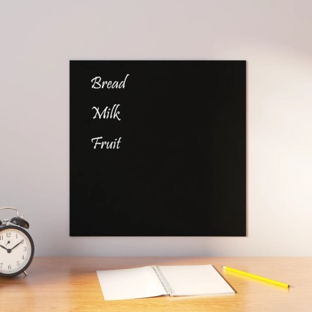 Magnetic black tempered glass wall board 40x40 cm by vidaXL, White boards - Ref: Foro24-347934, Price: 21,16 €, Discount: %
