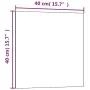 Magnetic black tempered glass wall board 40x40 cm by vidaXL, White boards - Ref: Foro24-347934, Price: 21,34 €, Discount: %