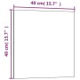 Magnetische Wandtafel aus schwarzem Hartglas, 40 x 40 cm von vidaXL, Whiteboards - Ref: Foro24-347934, Preis: 21,80 €, Rabatt: %