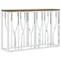 Console table stainless steel and solid recycled wood by vidaXL, Side tables - Ref: Foro24-350029, Price: 177,92 €, Discount: %
