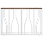 Console table stainless steel and solid recycled wood by vidaXL, Side tables - Ref: Foro24-350029, Price: 180,24 €, Discount: %