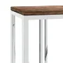 Console table stainless steel and solid recycled wood by vidaXL, Side tables - Ref: Foro24-350029, Price: 177,92 €, Discount: %