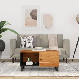 Couchtisch aus massivem Akazienholz und Sperrholz, 80 x 50 x 40 cm von vidaXL, Couchtisch - Ref: Foro24-350633, Preis: 87,64 ...
