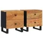 Bedside tables 2 pcs solid acacia wood 40x33x46 cm by vidaXL, Nightstands - Ref: Foro24-345217, Price: 166,47 €, Discount: %