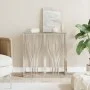 Stainless steel and glass console table 70x30x70 cm by vidaXL, Side tables - Ref: Foro24-350033, Price: 170,48 €, Discount: %