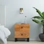 Bedside tables 2 pcs solid acacia wood 40x33x46 cm by vidaXL, Nightstands - Ref: Foro24-345217, Price: 166,47 €, Discount: %