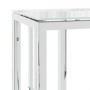Stainless steel and glass console table 70x30x70 cm by vidaXL, Side tables - Ref: Foro24-350033, Price: 173,74 €, Discount: %