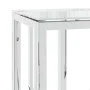 Stainless steel and glass console table 70x30x70 cm by vidaXL, Side tables - Ref: Foro24-350033, Price: 170,48 €, Discount: %