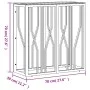 Stainless steel and glass console table 70x30x70 cm by vidaXL, Side tables - Ref: Foro24-350033, Price: 170,48 €, Discount: %
