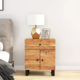 Acacia wood bedside table plywood 50x33x60 cm by vidaXL, Nightstands - Ref: Foro24-350669, Price: 98,36 €, Discount: %