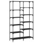 Schwarzes Regal aus Eisen und Holz, 100 x 32 x 170 cm von vidaXL, Bücherregale und Regale - Ref: Foro24-832788, Preis: 104,80...