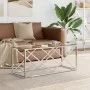 Mesa de centro acero inoxidable y vidrio 110x45x45 cm de vidaXL, Mesas de centro - Ref: Foro24-349961, Precio: 129,69 €, Desc...