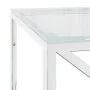 Mesa de centro acero inoxidable y vidrio 110x45x45 cm de vidaXL, Mesas de centro - Ref: Foro24-349961, Precio: 129,69 €, Desc...
