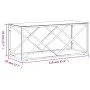 Mesa de centro acero inoxidable y vidrio 110x45x45 cm de vidaXL, Mesas de centro - Ref: Foro24-349961, Precio: 129,69 €, Desc...